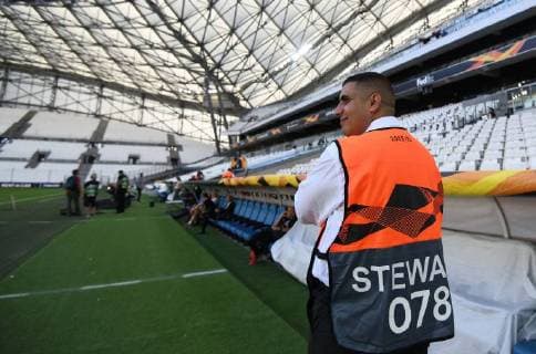 20 09 2018 xjhx Soccer UEFA Europa League Olympique Marseille Eintracht Frankfurt emspor v l Stadium view Indoor Lawn DFL DFB REGULATIONS PROHIBIT ANY USE OF PHOTOGRAPH as IMAGE SEQUENCES and or QUASI VIDEO Marseille