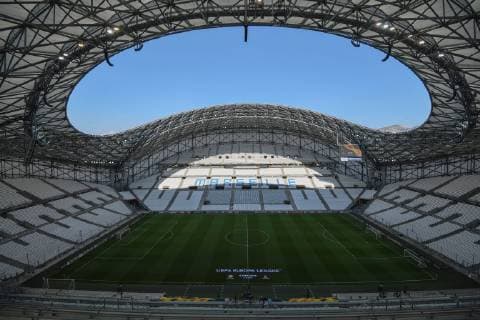20 09 2018 xjhx Soccer UEFA Europa League Olympique Marseille Eintracht Frankfurt emspor v l Stadium view Indoor Lawn DFL DFB REGULATIONS PROHIBIT ANY USE OF PHOTOGRAPH as IMAGE SEQUENCES and or QUASI VIDEO Marseille