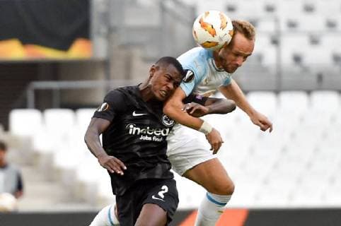 Fußball, EL, Olympique Marseille - Eintracht Frankfurt 28 VALERE GERMAIN (OM) - 02 BENJAMIN PAVARD (FRA) FOOTBALL : Marseille vs Eintracht Francfort - Ligue Europa - 20 09 2018 FEP Panoramic 