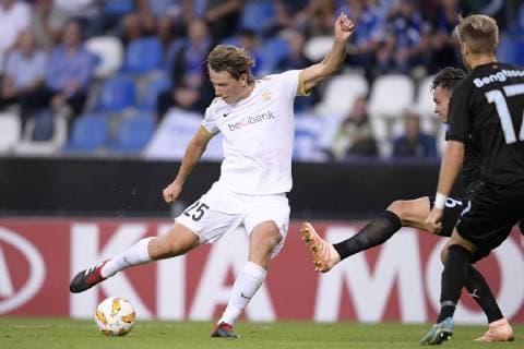 Fußball, EL, KRC Genk - Malmö FF Genk s Sander Berge pictured in action during the match between Belgian soccer team KRC Genk and Swedish club Malmo FF in Genk, Thursday 20 September 2018, on day one of the UEFA Europa League group stage. YORICKxJANSENS  x05430105x
