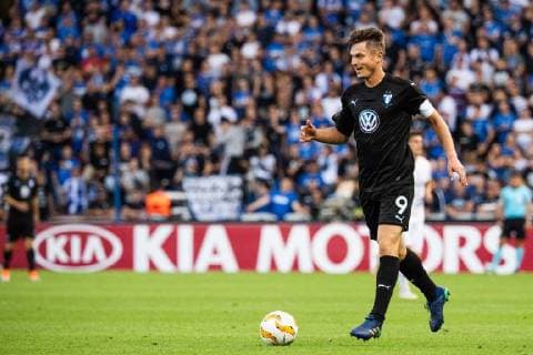 180920 Markus Rosenberg or Malmö FF in action during the Europa League group stage match between Genk and Malmö FF on September 20, 2018 in Genk Photo Ludvig Thunman BILDBYRAN code LT 35538  Copyright: LUDVIGxTHUNMAN BB180920LT033