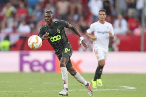 Fußball, EL, FC Sevilla - Standard Lüttich Standard s Moussa Djenepo pictured during a match between Belgian soccer team Standard de Liege and Spanish club Sevilla FC, Thursday 20 September 2018 in Sevilla, Spain, on day one of the UEFA Europa League group stage. BRUNOxFAHY  x05430112x