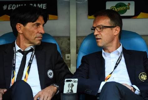 20 09 2018 xjhx Football UEFA Europa League Olympique Marseille Eintracht Frankfurt emspor v l Sport Director Bruno Huebner Eintracht Frankfurt Sport Fredi Bobic Member of the Executive Board Eintracht Frankfurt Football DFL DFB REGULATIONS PROHIBIT ANY USE OF PHOTOGRAPHS as IMAGE SEQUENCES and or QUASI VIDEO Marseille