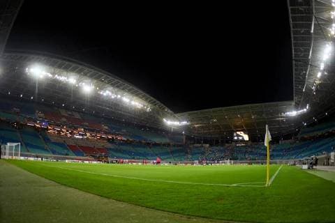 SOCCER - EL, RB Leipzig vs RBS LEIPZIG,GERMANY,20.SEP.18 - SOCCER - UEFA Europa League, group stage, RasenBallsport Leipzig vs Red Bull Salzburg. Image shows an overview of the Red Bull Arena Leipzig. GEPAxpictures xFlorianxErtl