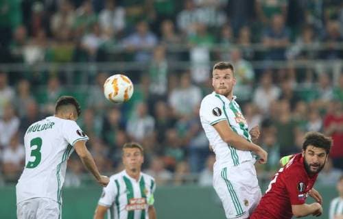 SOCCER - EL, Rapid vs Spartak VIENNA,AUSTRIA,20.SEP.18 - SOCCER - UEFA Europa League, group stage, SK Rapid Wien vs Spartak Moscow. Image shows Mert Muelduer (Rapid) Keywords: goal. GEPAxpictures xPatrickxLeuk