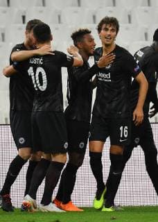 20 09 2018 xjhx Football UEFA Europa League Olympique Marseille Eintracht Frankfurt emporer Lucas Torro Eintracht Frankfurt celebrate the goal 1 1 DFB DFB REGULATIONS PROHIBIT ANY USE OF PHOTOGRAPHS as IMAGE SEQUENCES and or QUASI VIDEO Marseille