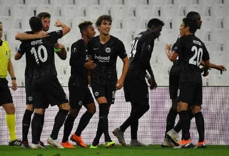 20 09 2018 xjhx Football UEFA Europa League Olympique Marseille Eintracht Frankfurt emporer Lucas Torro Eintracht Frankfurt celebrate the goal 1 1 DFB DFB REGULATIONS PROHIBIT ANY USE OF PHOTOGRAPHS as IMAGE SEQUENCES and or QUASI VIDEO Marseille