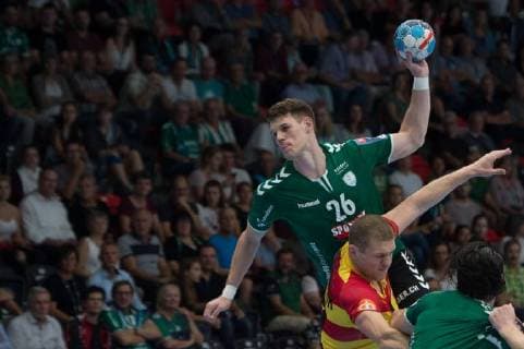 Velux EHF Champions League Wacker Thun Riihimäen Cocks Gümligen 20 09 2018 Handball Velux EHF Champions League Season 2018 2019 Wacker Thun Riihimäen Cocks Ron Delhees Wacker