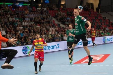 Velux EHF Champions League Wacker Thun Riihimäen Cocks Gümligen 20 09 2018 Handball Velux EHF Champions League Season 2018 2019 Wacker Thun Riihimäen Cocks Thomas Matthias Lanz Wacker