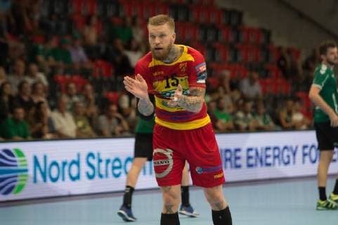 Velux EHF Champions League Wacker Thun Riihimäen Cocks Gümligen 20 09 2018 Handball Velux EHF Champions League Season 2018 2019 Wacker Thun Riihimäen Cocks Teemu Tamminen Cocks