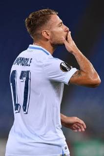 Fußball, EL, Lazio Rom - Apollon Limassol As Roma 20 09 2018 - Europa League Lazio-Apollon Limassol foto Antonello Sammarco Image nella foto: esultanza gol Ciro Immobile 
