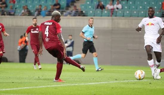 RB Leipzig Salzburg Soccer Euro League Leipzig 20 09 2018 Red Bull Arena Soccer UEFA Euro League Group B 1 Gameday RB Leipzig vs FC Salzburg Pictured Goal for FC Salzburg Amadou Haidara 4 Salzburg scored for the 0 2 According to UEFA prohibited in the stadium and or made by the game photos taken in the form of sequence images and or video-like photo galleries to utilize or recycle