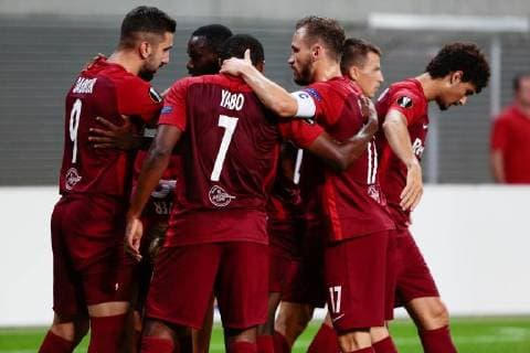 20 09 2018 xtgx Football UEFA Europa League RB Leipzig FC Salzburg emspor v l salzburg scored a goal 0 1 Jubel Torjubel celebrates the goal DFL DFB REGULATIONS PROHIBIT ANY USE OF PHOTOGRAPH as IMAGE SEQUENCES and or QUASI VIDEO Leipzig