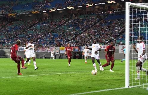 Soccer Men Season 2018 2019 Europa League Group B 1 Gameday RB Leipzig FC Salzburg v Amadou Haidara Red Bull Salzburg scores the 2 0 20 09 2018 goal Copyright: xMatthiasxKochx