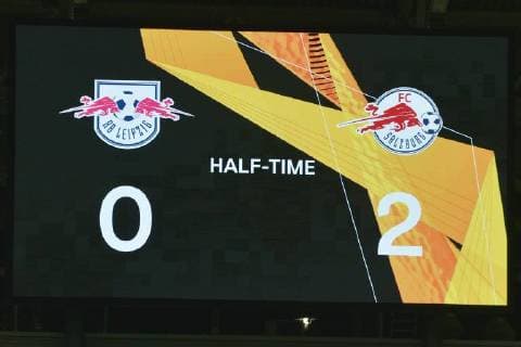 UEFA Europa League 2018 2019 Group stage Group Stage 1 Gameday RB Leipzig vs. Salzburg FC Red Bull Salzburg 20 09 2018 Halftime score on the scoreboard Leipzig vs Salzburg 0 2 Leipzig Saxony Germany