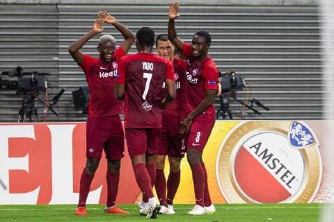 Jubel celebration at FC Red Bull Salzburg on 0 2 Soccer UEFA Europa League RB Leipzig FC Salzburg xprx