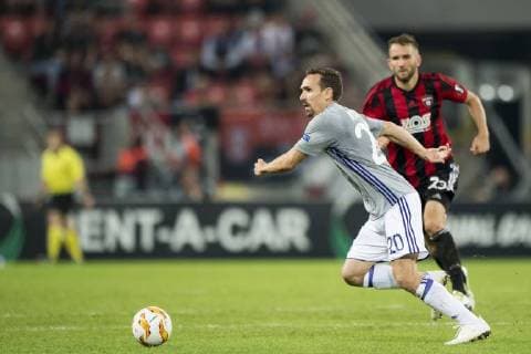 Anderlecht s Sven Kums pictured in action during a match between Belgian soccer team RSC Anderlecht and Slovakian club Spartak Trnava, Thursday 20 September 2018 in Trnava, Slovakia, on day one of the UEFA Europa League group stage. JASPERxJACOBS  x05430314x