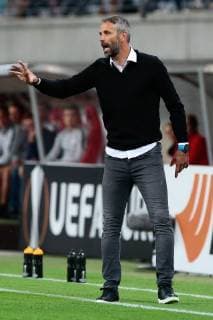 20 09 2018 xtgx Football UEFA Europa League RB Leipzig FC Salzburg emporer Marco Rose Salzburg Coach gives gestures with gestures gesticulate gives instructions DFL DFB REGULATIONS PROHIBIT ANY USE OF PHOTOGRAPH as IMAGE SEQUENCES and or QUASI VIDEO Leipzig