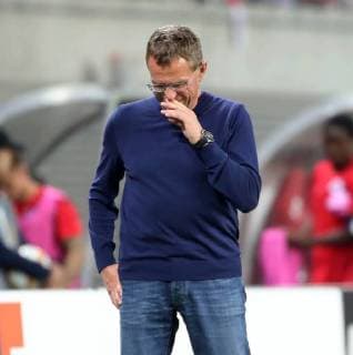 RB Leipzig Salzburg Soccer Euro League Leipzig 20 09 2018 Red Bull Arena Soccer UEFA Euro League Group B 1 Gameday RB Leipzig vs. FC Salzburg Pictured head coach Ralf Rangnick RB Leipzig According to UEFA regulations, it is prohibited to play in the stadium and or the game Photographing in the form of sequence images and or video-like photo series to be used or recycled