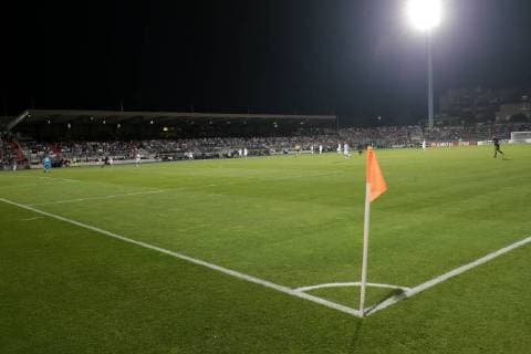 ausverkauftes Josy Barthel-Stadion 20.09.2018 Fussball Europa League, Gruppenphase, Saison 2018-2019 20.09.2018 LUX, EL, F91 Düdelingen - AC Mailand (ITA) (Dudelange - Milano, Milan) Stade Josy Barthel, Luxemburg 