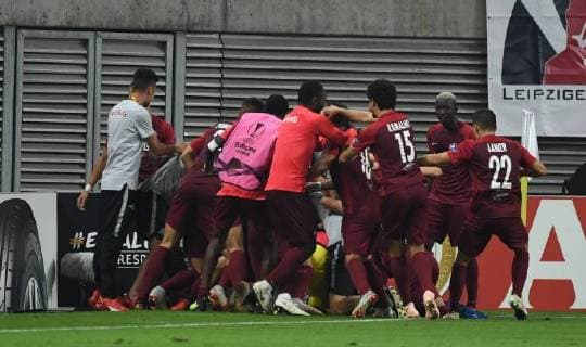 Soccer Men Season 2018 2019 Europa League Group B 1 Gameday RB Leipzig Salzburg Salzburg Jubilation after goal for 2 3 20 09 2018 Copyright: xMatthiasxKochx