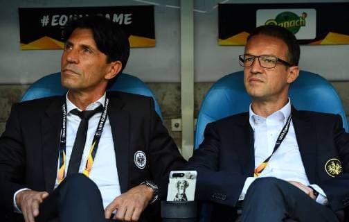 20 09 2018 xjhx Football UEFA Europa League Olympique Marseille Eintracht Frankfurt emspor v l Sport Director Bruno Huebner Eintracht Frankfurt Sport Fredi Bobic Member of the Executive Board Eintracht Frankfurt Football DFL DFB REGULATIONS PROHIBIT ANY USE OF PHOTOGRAPHS as IMAGE SEQUENCES and or QUASI VIDEO Marseille