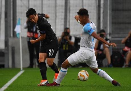 20 09 2018 xjhx Football UEFA Europa League Olympique Marseille Eintracht Frankfurt emporer l Makoto Hasebe Eintracht Frankfurt Boubacar Kamara Olympique Marseille DFL DFB REGULATIONS PROHIBIT ANY USE OF PHOTOGRAPH as IMAGE SEQUENCES and or QUASI VIDEO Marseille