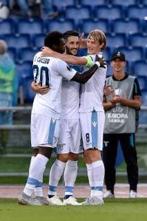 September 20, 2018 - Rome, Italy - Luis Alberto of Lazio celebrates scoring first goal during the UEFA Europa League Group Stage match between Lazio and Apollon Limassol at Stadio Olimpico, Rome, Italy on 20 September 2018. Lazio v Apollon Limassol.UEFA Europa League.20 09 2018.  - ZUMAn230 20180920_zaa_n230_010 Copyright: xGiuseppexMaffiax