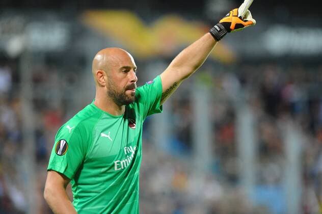 Pepe Reina AC Milan 25 in Europa League match between F 91 Dudelange Luxembourg and AC Milan Italy on 20 09 18 F 91 Dudelange Luxembourg vs AC Milan Italy Europa League Luxembourg Copyright: xEIBNER PeterxFranzx EP_PFZ