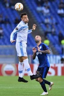 Football Europa League First Round-Lazio v Apollon Limassol-Olimpic Stadium-Rome-20-09-2018 in the picture Alessandro Murgia and Fotis Papoulis Photo Photographer01  Copyright: xFotografo01x xIPAx xFotografo01x