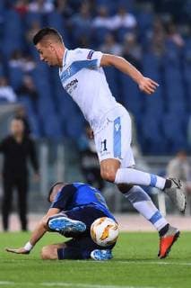 Football Europa League First Round-Lazio v Apollon Limassol-Olimpic Stadium-Rome-20-09-2018 in the picture Sergey Milinkovic Savic Photo Photographer01  Copyright: xFotografo01x xIPAx xFotografo01x