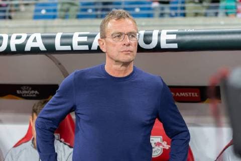 Ralf Rangnick RB Leipzig Coach head coach before the match Portrait Soccer UEFA Europa League RB Leipzig FC Salzburg xprx