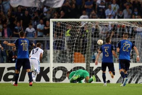 Lazio vs Apollon Limassol - UEFA Europa League 20th September 2018, Stadio Olimpico, Rome, Italy; UEFA Europa League football, Lazio versus Apollon Limassol; Ciro immobile of Lazio scores a penalty in the 84th minute Credit: Giampiero Sposito Pacific Press . Rome Lazio Italy Stadio Olimpico  GiampieroxSposito PacificxPress