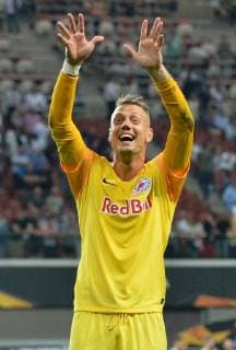 Football Europe League Group Stage 1 Gameday RB Leipzig FC Salzburg on 20 09 2018 in the Red Bull Arena in Leipzig Alexander Walke Salzburg DFL Regulations prohibit any use of images as or sequences xTTx