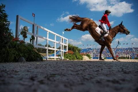 Sport Themen der Woche KW38 Sport Bilder des Tages Springreiten, Weltreiterspiele in Tryon 180921 Simone Blum of Germany with horse DSP Alice in round 2 of the second competition of jumping during the FEI World Equestrian Games on September 21, 2018 in Tryon. Photo: Joel Marklund BILDBYRN kod JM 87784 *** 180921 Simone Blum of Germany with horse DSP Alice in round 2 of the second competition of jumping during the FEI World Equestrian Games on September 21, 2018 in Tryon Photo Joel Marklund BILDBYR N Code JM 87784  Copyright: JOELxMARKLUND BB180921JM003