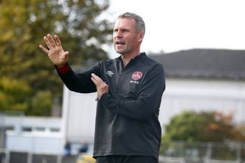 Football 12 matchday of the Regionalliga Bayern in the Hans Walter Wild Stadium in Bayreuth Season 2018 2019 SpVgg Bayreuth vs 1 FC Nürnberg II 1 FC Nürnberg II Coach Reiner Geyer