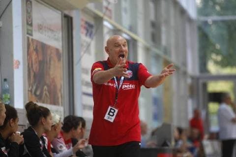 Bad Langensalza 22 09 2018 Sport Handball 1 Bundesliga Women Season 2018 19 Thüringer HC THC vs. Buxtehuder SV BSV Coach Herbert Müller THC