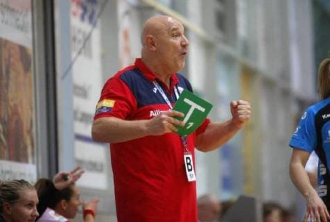 Bad Langensalza 22 09 2018 Sport Handball 1 Bundesliga Women Season 2018 19 Thüringer HC THC vs. Buxtehuder SV BSV Coach Herbert Müller THC