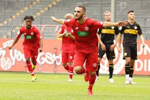 ERKAN EYIBIL TORJUBEL MAINZ 05-VFB STUTTGART A-JUNIOREN BUNDESLIGA SUED SUEDWEST MAINZ 
