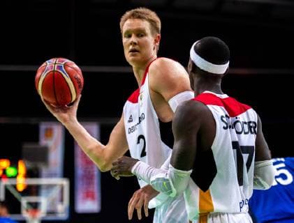 Basketball Leipzig 16 09 2018 European Qualifier World Cup Qualifier Germany GER Israel ISR Robin Benzing Germany No 12 Dennis Schröder Schroeder Germany No 17 Schröder