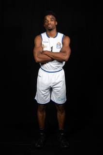 Photo shoot easycredit BBL Science City Jena Team season 2018 2019 players Ikenna Ike Iroegbu Sparkassen Arena