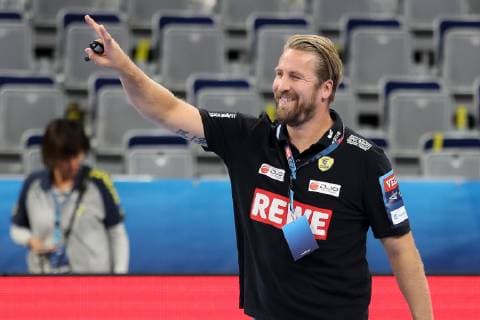 Oliver Roggisch Sporting director RNL Single action Action Joy friendly Cheerful Radiant Optimistic Handball Champions League Rhein Neckar Löwen HC Meshkov Brest xozx