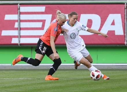 CL VfL Women vs. Thor Womens Football Champions League 1 round return match VfL Wolfsburg vs. Thor KA picture shows Kristine Minde VfL 19 Wolfsburg