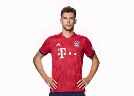 FUSSBALL 1. BUNDESLIGA SAISON 2018 2019 11.09.2018 Fototermin FC Bayern Muenchen: Leon Goretzka FOTO: ULMER Pressebildagentur Pool FC Bayern Muenchen xxNOxMODELxRELEASExx Fussball 1. Bundesliga 2018 2019: Fototermin beim FC Bayern Muenchen