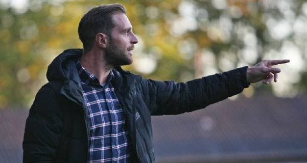 26 09 2018 xmohx Soccer Saarland Cup SV Habach Borussia Neunkirchen emspor v l Coach Björn Klos knows DFL DFB REGULATIONS PROHIBIT ANY USE OF PHOTOGRAPH as IMAGE SEQUENCES and or QUASI VIDEO Habach