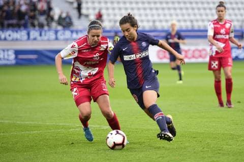 Fußball, Damen, CL, Paris Saint Germain - Sankt Pölten Spratzern Annahita Zamanian (PSG) FOOTBALL : PSG vs FSK Sankt Polten Spratzern - UEFA ligue des champions feminine - 27 09 2018 JBAutissier Panoramic 