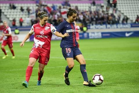 Fußball, Damen, CL, Paris Saint Germain - Sankt Pölten Spratzern Annahita Zamanian (PSG) FOOTBALL : PSG vs FSK Sankt Polten Spratzern - UEFA ligue des champions feminine - 27 09 2018 JBAutissier Panoramic 