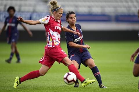 Fußball, Damen, CL, Paris Saint Germain - Sankt Pölten Spratzern Annahita Zamanian (PSG) FOOTBALL : PSG vs FSK Sankt Polten Spratzern - UEFA ligue des champions feminine - 27 09 2018 JBAutissier Panoramic 
