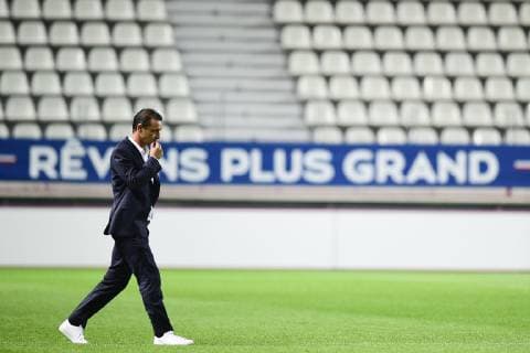 Fußball, Damen, CL, Paris Saint Germain - Sankt Pölten Spratzern Olivier Echouafni - entraineur (PSG) FOOTBALL : PSG vs FSK Sankt Polten Spratzern - UEFA ligue des champions feminine - 27 09 2018 JBAutissier Panoramic 
