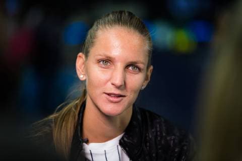 September 28, 2018 - Karolina Pliskova of the Czech Republic during All Access Hour at the 2018 China Open WTA Tennis Damen Premier Mandatory tennis tournament 2018 China Open - 28 Sep - ZUMAa181 20180928_zaa_a181_017 Copyright: xAFP7x
